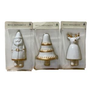 Target Ceramic Christmas Bell Ornament - Set of 3